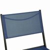 Flash Furniture Brazos Folding Chairs w/Navy Flex Comfort Material Backs and Seats and Black Metal Frames, 2PK TLH-SC-097-NV-02-GG